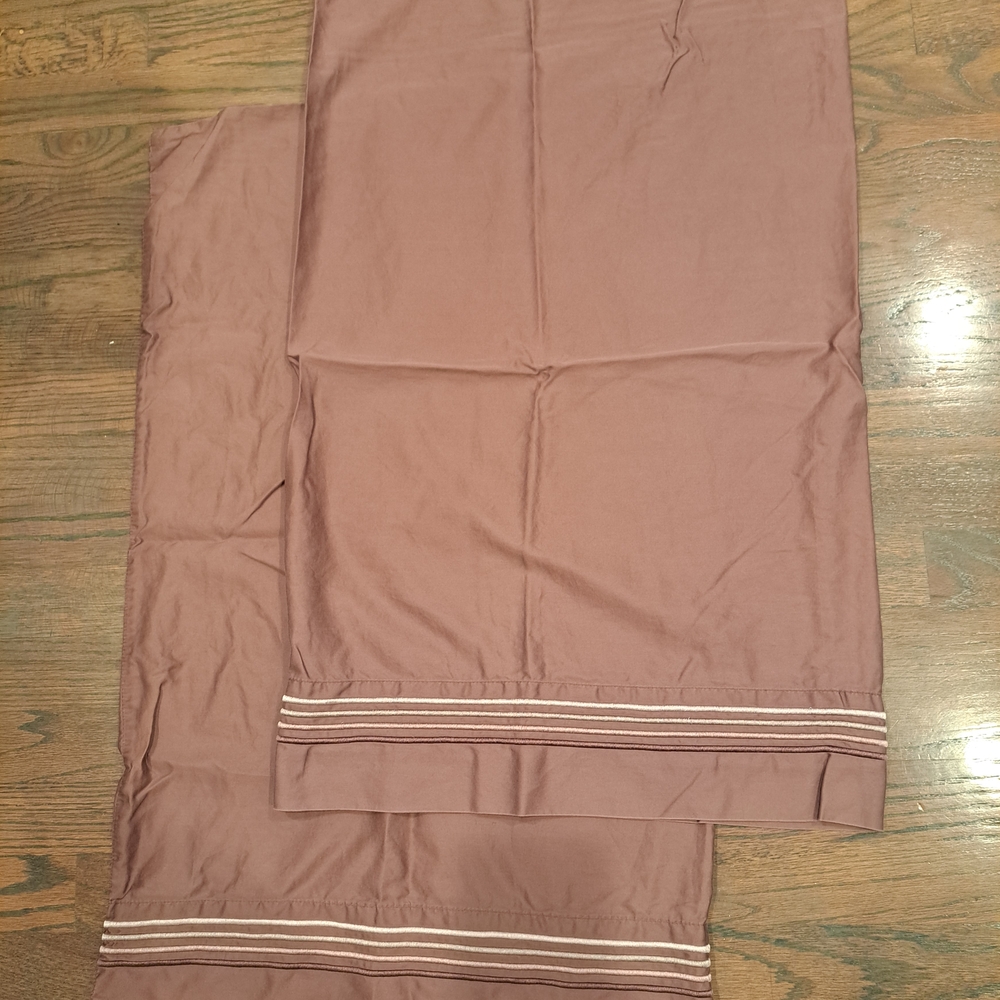 DKNY Purple Pillowcases with Subtle Trim